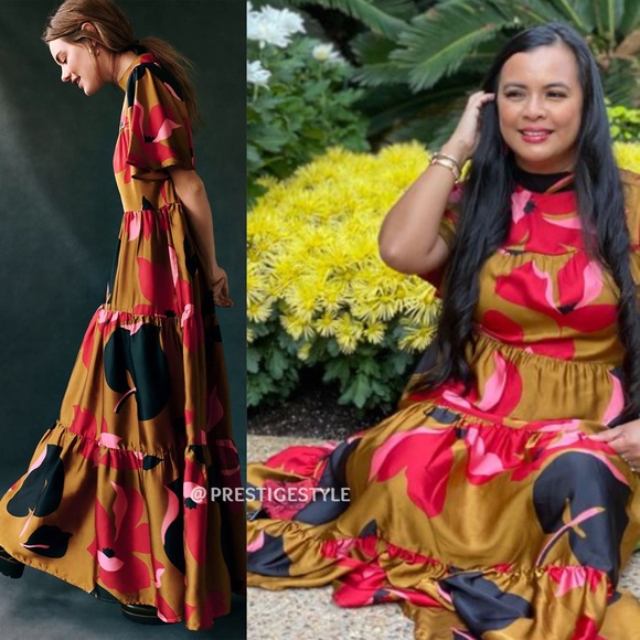 Anthropologie Corey Lynn Gianna Tiered Maxi Dress - Picture 3 of 10